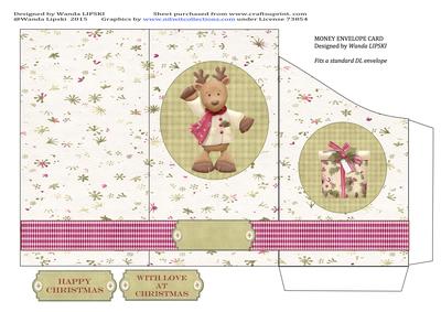 Woodland Wishes 3 Money Envelope Card