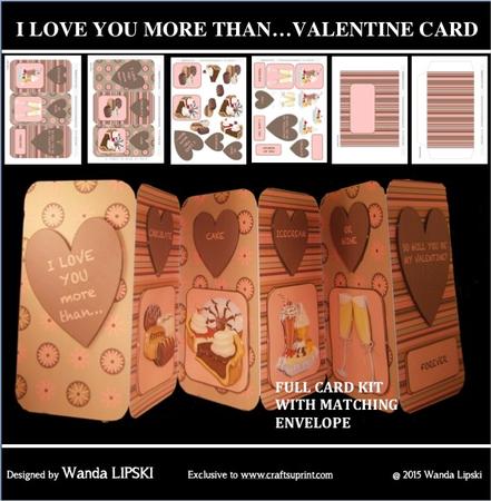 I Love You More Than - valentine Card