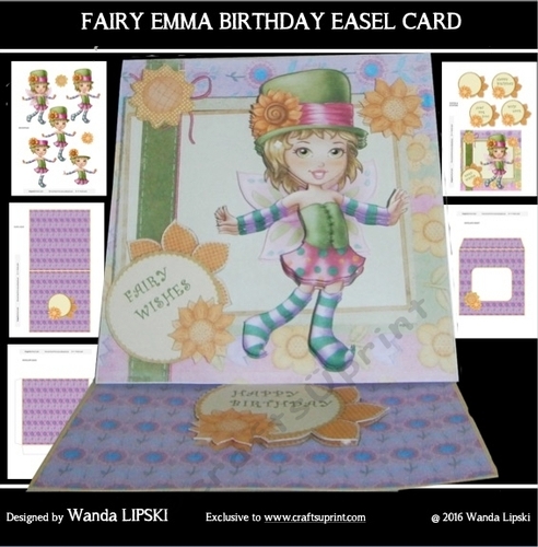 FAIRY EMMA BIRTHDAY EASEL CARD