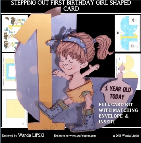 STEPPING OUT FIRST BIRTHDAY GIRL