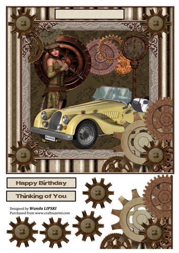 TWO BEAUTIES MALE 8x8 BIRTHDAY TOPPER
