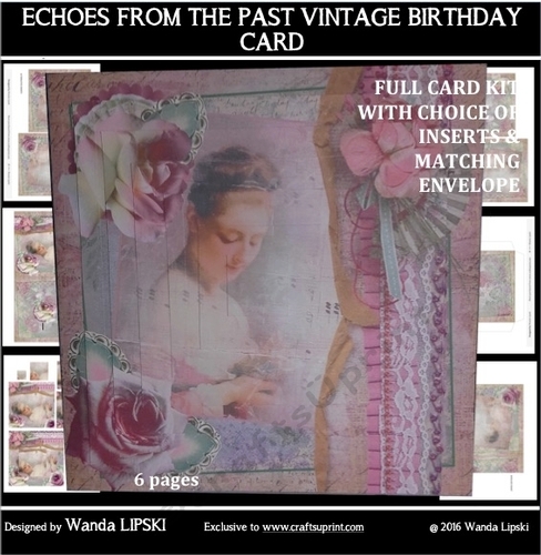 ECHOES OF THE PAST VINTAGE BIRTHDAY CARD