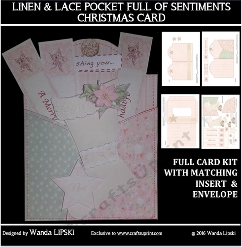 LINEN & LACE POCKET FULL OF WISHES CARD