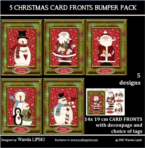5 CHRISTMAS CARD FRONT BUMPER KIT