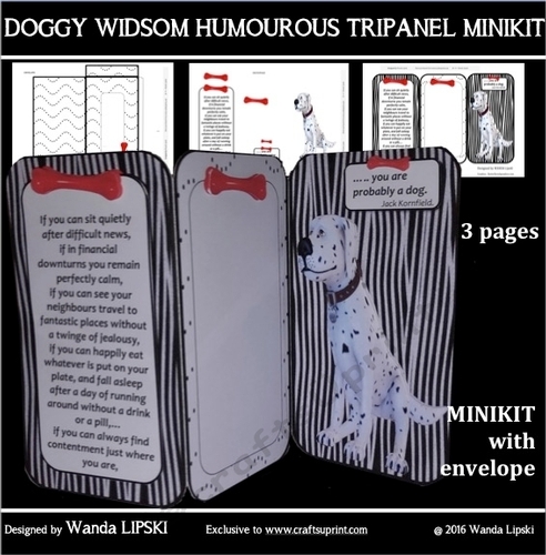 DOGGIE WISDOM TRIPLE FOLD CARD MINIKIT