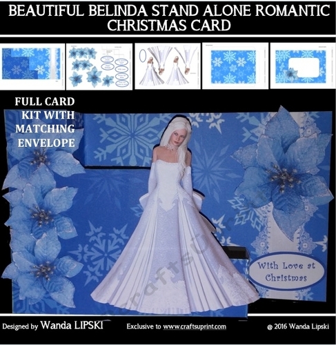 BEAUTIFUL BELINDA STAND ALONE CHRISTMAS OR BIRTHDAY CARD