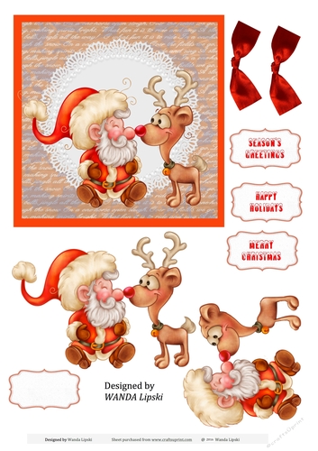 NOSE TO NOSE CHRISTMAS TOPPER
