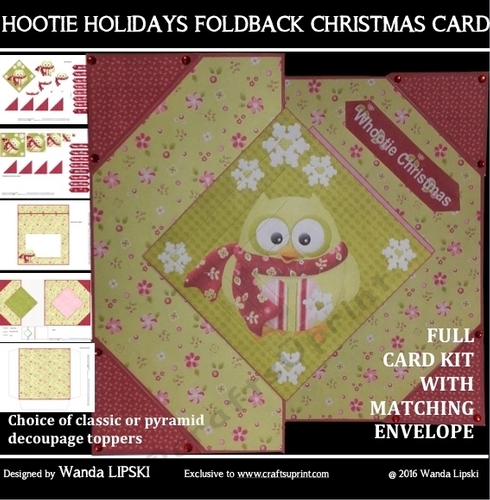 HOOTIE HOLIDAYS FOLDBACK CHRISTMAS CARD