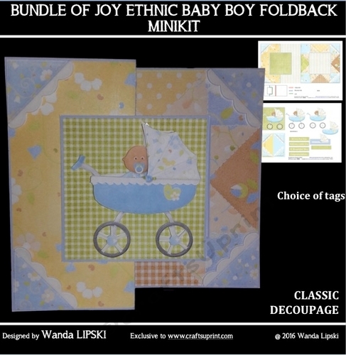 BUNDLE OF JOY ETHNIC BABY BOY FOLDBACK MINI KIT