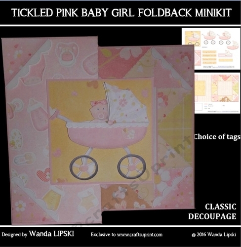 TICKLED PINK BABY GIRL FOLDBACK MINI KIT 
