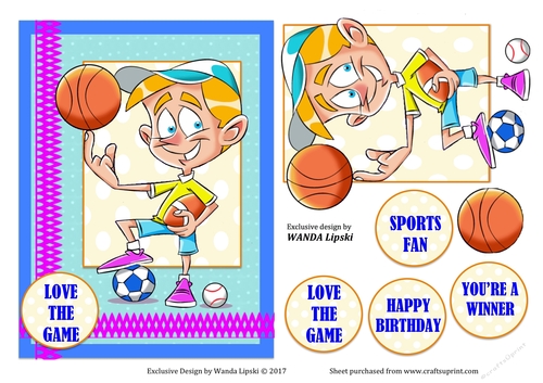 LOVE THE GAME SPORTS TOPPER