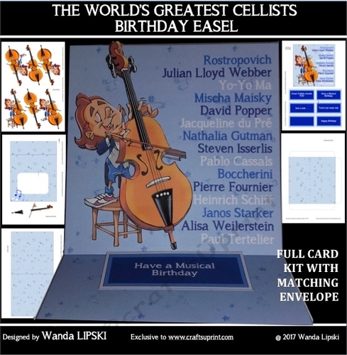 THE WORLDS GREATEST CELLISTS EASEL CARD