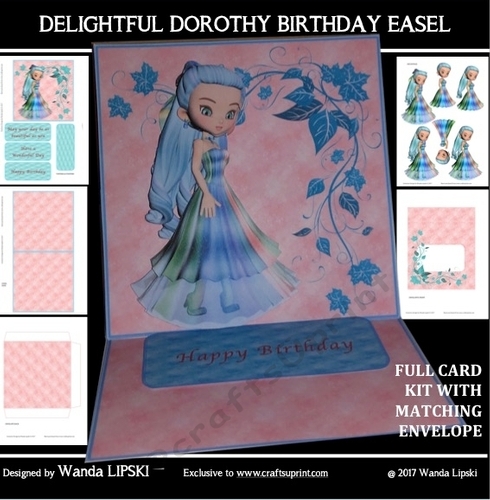 DELIGHTFUL DOROTHY BIRTHDAY EASEL CARD