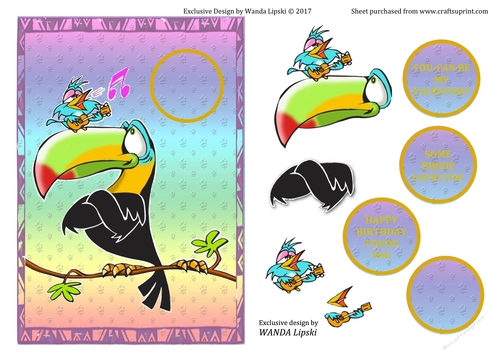 SOME BIRDIE LOVES YOU BIRTHDAY OR VALENTINE CARD FRONT