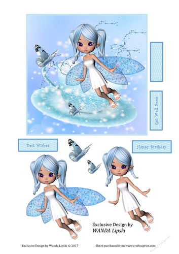 TEACUP FAIRY BIRTHDAY TOPPER