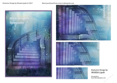 STAIRWAY TO HEAVEN SYMPATHY 5x7 PYRAMID CARD FRONT