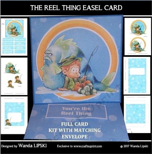 THE REEL THING EASEL CARD