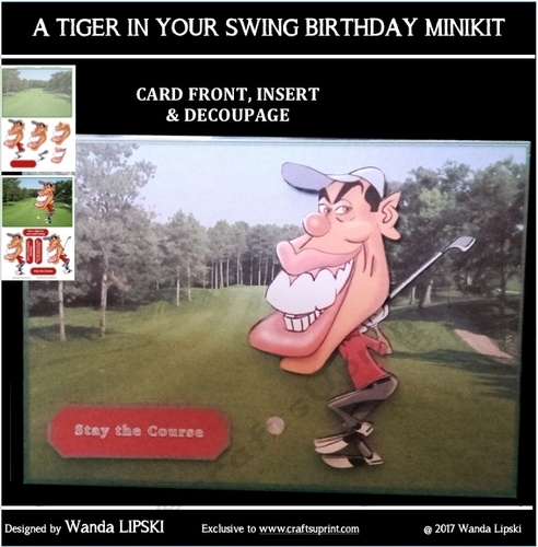 A TIGER IN YOUR SWING BIRTHDAY or GET WELL MINIKIT