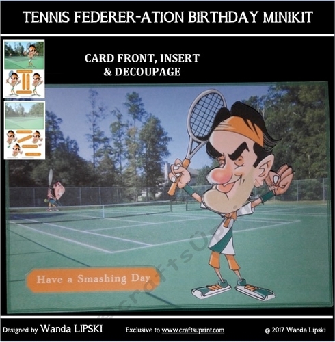 TENNIS FEDERER-ATION BIRTHDAY or FATHERS DAY MINIKIT