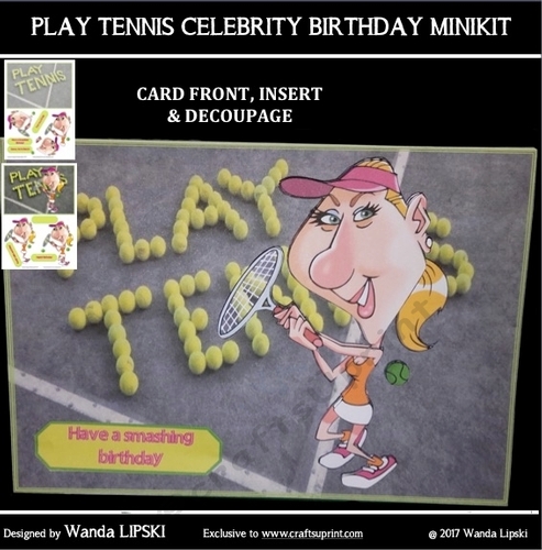 PLAY TENNIS CELEBRITY BIRTHDAY MINIKIT