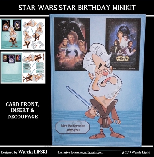 STAR WARS STAR BIRTHDAY or GET WELL MINIKIT