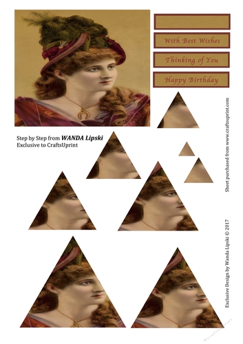 VINTAGE LADY 1 STEP BY STEP WITH TAGS
