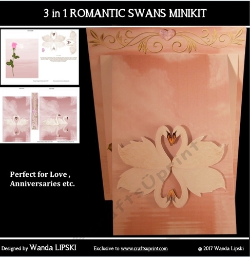 3 IN 1 ROMANTIC SWANS MINIKIT