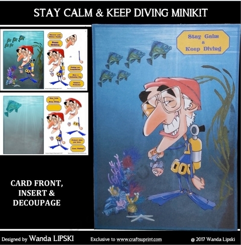 STAY CALM & KEEP DIVING MALE BIRTHDAY MINIKIT