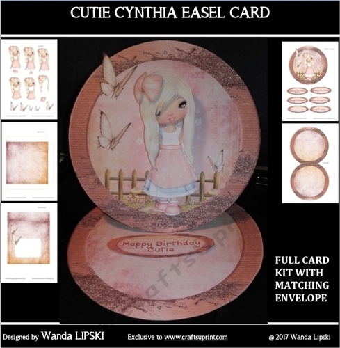 CUTE CYNTHIA BIRTHDAY EASEL CARD