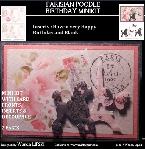 PARISIAN POODLE ALL OCCASIONS MINIKIT