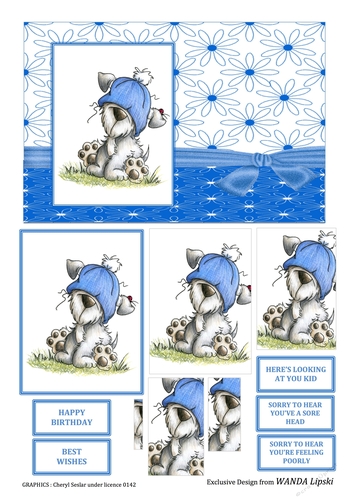 SASSY PUP 2 MULTI-USE CARD FRONT