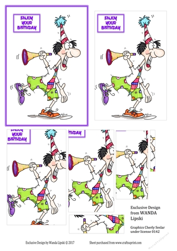 FUN BIRTHDAY MALE STEP BY STEP TOPPER