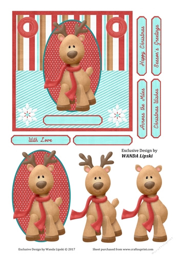 RUDOLPH CHRISTMAS CARD FRONT