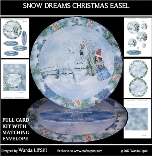 SNOW DREAMS CHRISTMAS EASEL 