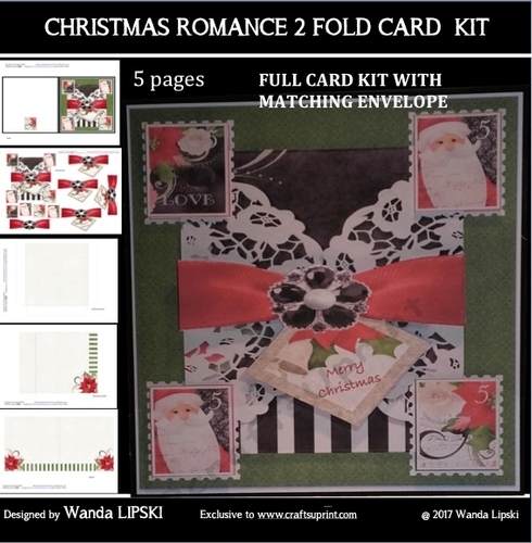 CHRISTMAS ROMANCE FOLD CARD 2