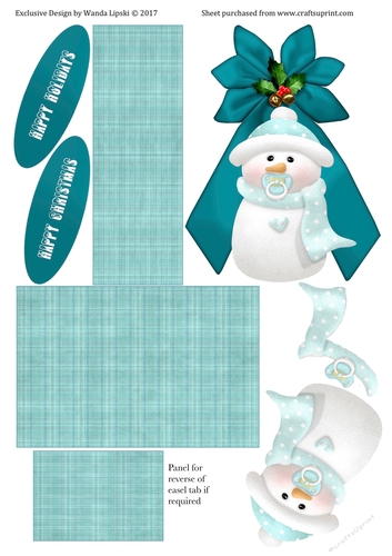 QUICK SNOWMAN CHRISTMAS EASEL