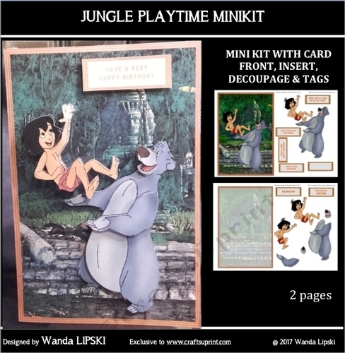 JUNGLE PLAYTIME BIRTHDAY OR GET WELL MINIKIT