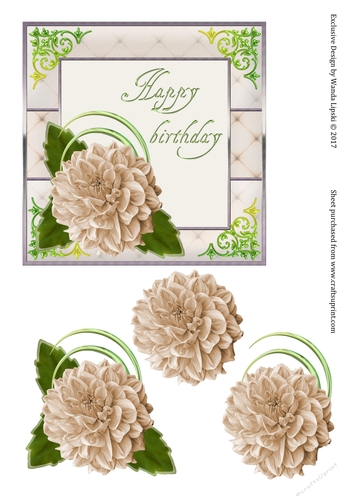 BIRTHDAY DAHLIA TOPPER