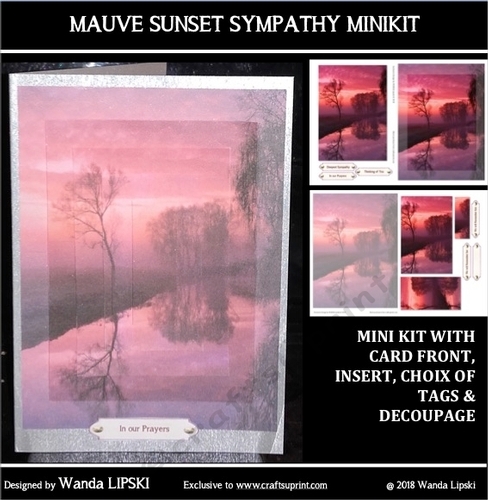 MAUVE SUNSET SYMPATHY SHADOW CARD MINIKIT