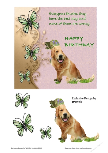 THE BEST DOG BIRTHDAY TOPPER