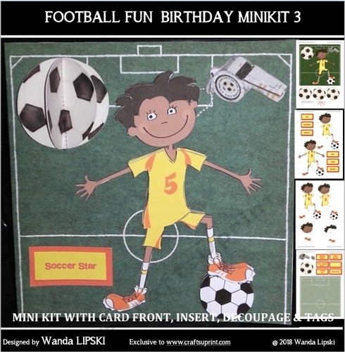 FOOTBALL FUN BIRTHDAY MINIKIT 3