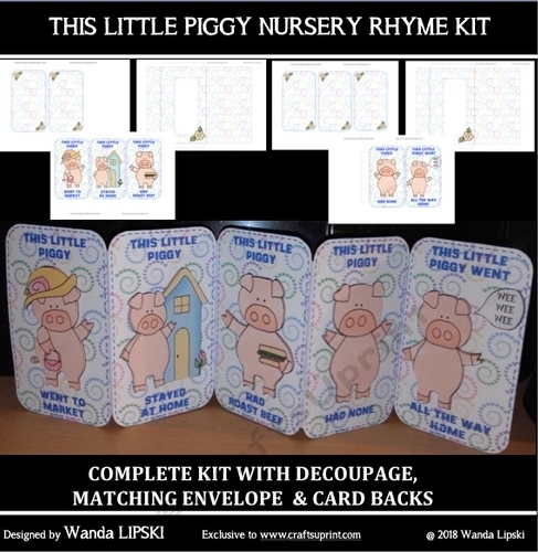 THIS LITTLE PIGGY NURSERY RHYME BIRTHDAY KIT