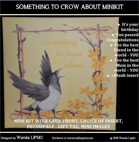SOMETHING TO CROW ABOUT BIRTHDAY/MUM/FRIEND/CONGRATS MINIKIT