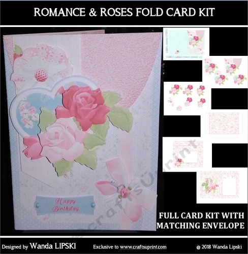 ROMANCE & ROSES FLORAL MULTI-USE FOLD CARD KIT
