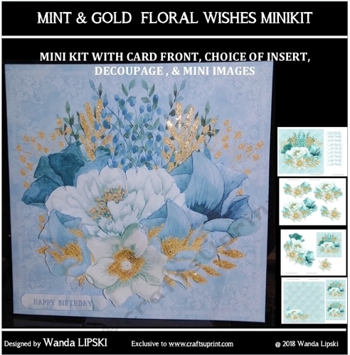 MINT & GOLD FLORAL WISHES
