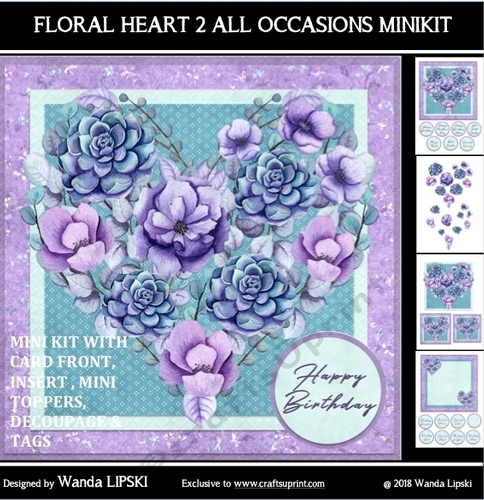 FLORAL HEART 2 ALL OCCASIONS MINIKIT 