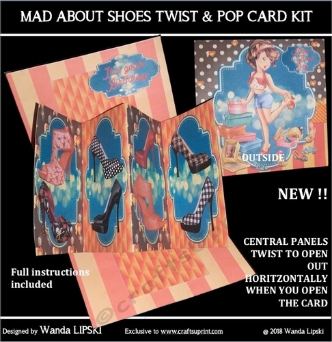MAD ABOUT SHOES NEW TWIST & POP CARD KIT