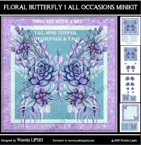 FLORAL BUTTERFLY 1 ALL OCCASIONS MINIKIT