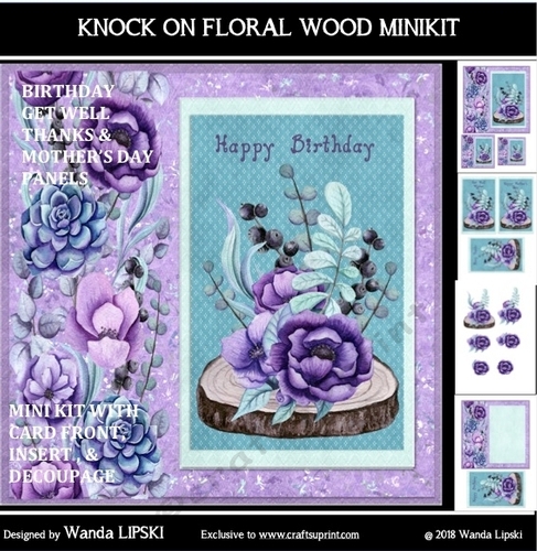 KNOCK ON FLORAL WOOD MINIKIT