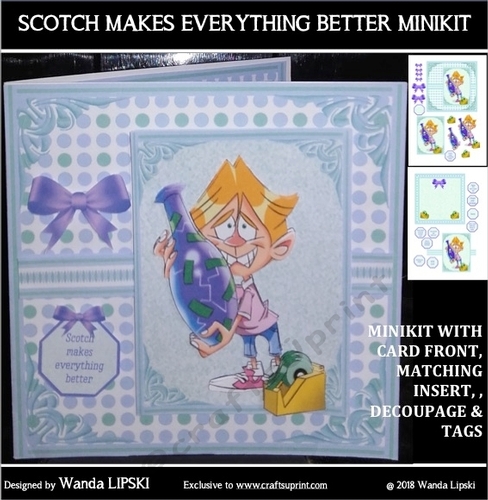 SCOTCH MAKES EVERYTHING BETTER HUMOROUS SORRY CARD MINIKIT
